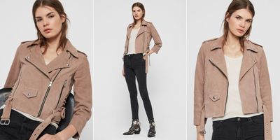 Layla Suede Biker Jacket, £298