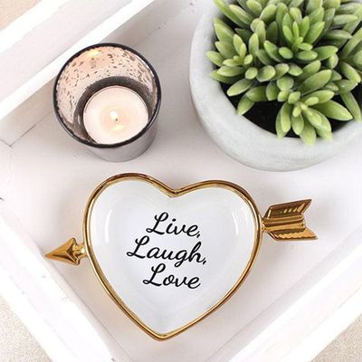Live Laugh Love Jewellery Dish from Designs By Beatrice