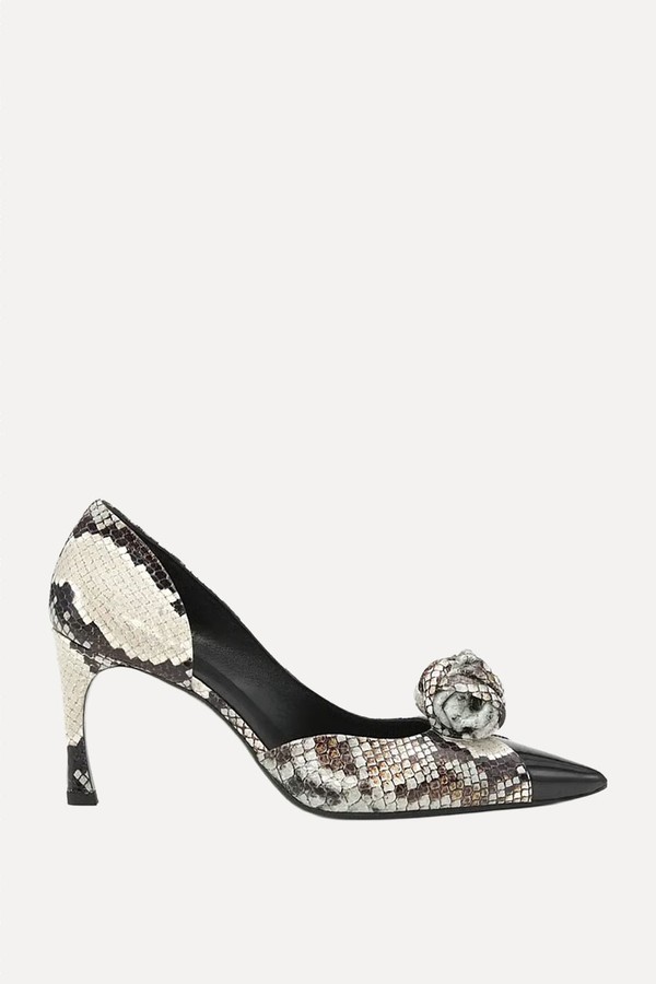 Knot-Appliqué Leather Pumps from ROTATE BIRGER CHRISTENSEN