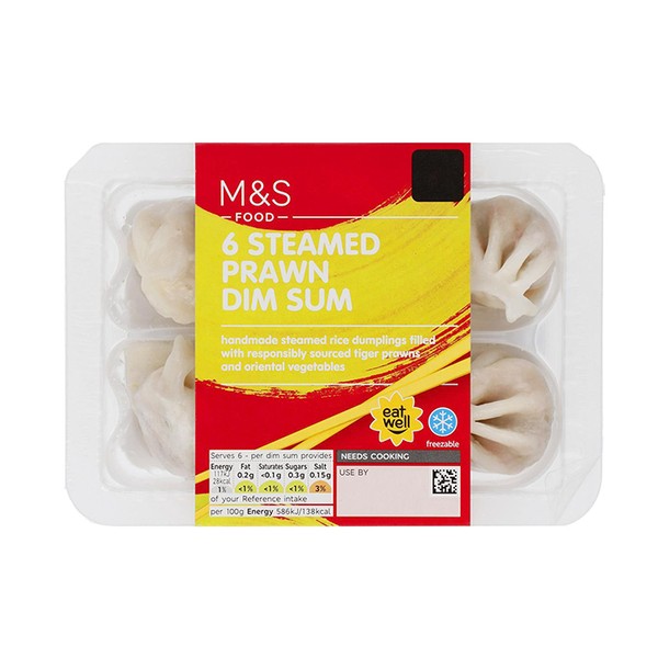 6 Steamed Prawn Dim Sum 