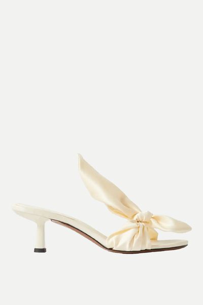 Diana Bow-Detailed Satin Sandals from NEOUS