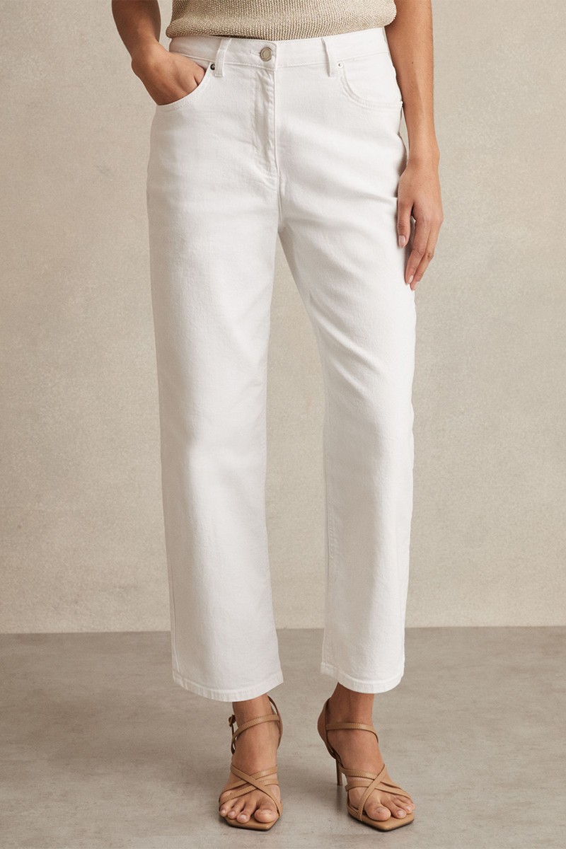 Selin Mid Rise Straight Leg Jeans from Reiss