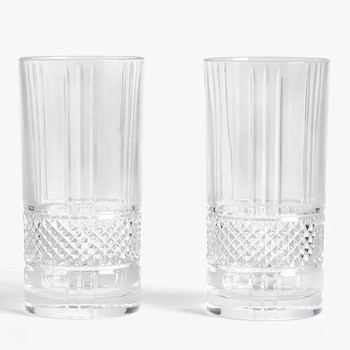 Paloma Brilliante Crystal Glass Highballs