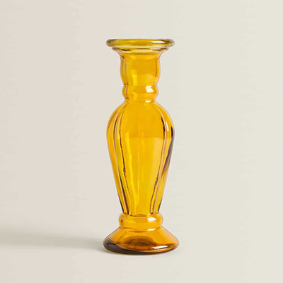 Recycled Glass Candlestick from Zara