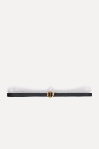 Narrow Leather Belt from Maje