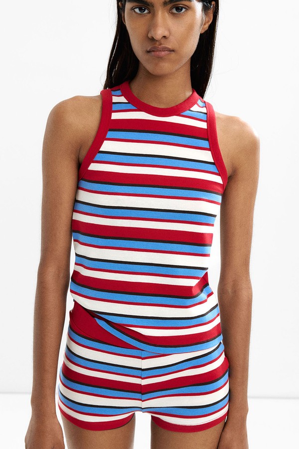 Striped Cotton Top from Parfois