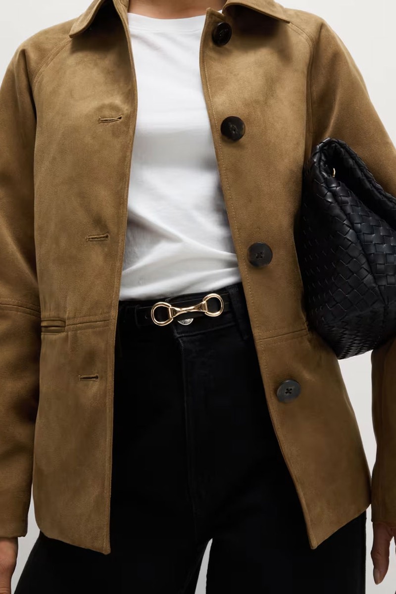 Suedette Lightweight Jacket from Marks & Spencer