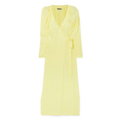 Satin Wrap Maxi Dress from Rotate Birger Christensen