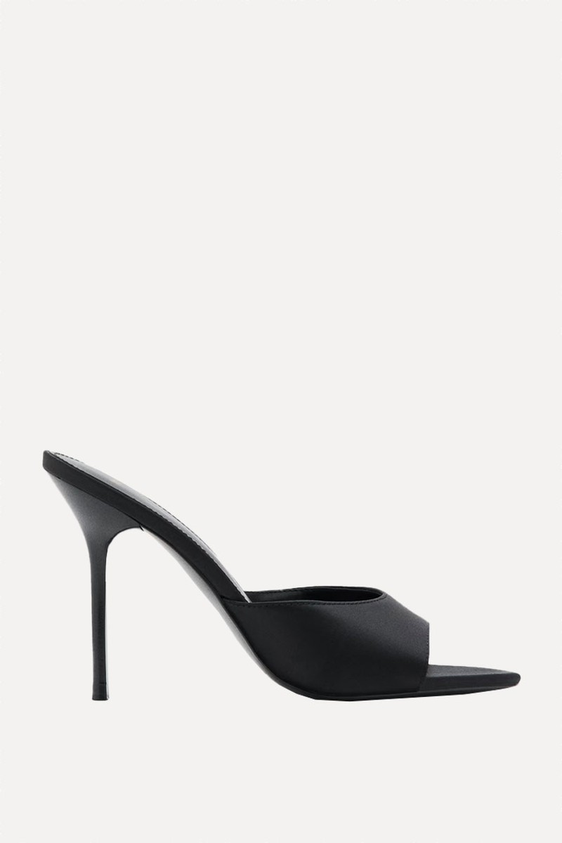 Satin High-Heeled Sandals