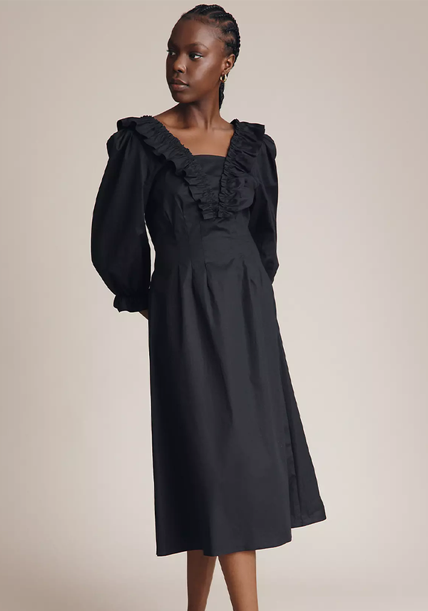 Frieda Ruffle Midi Dress from Ghost
