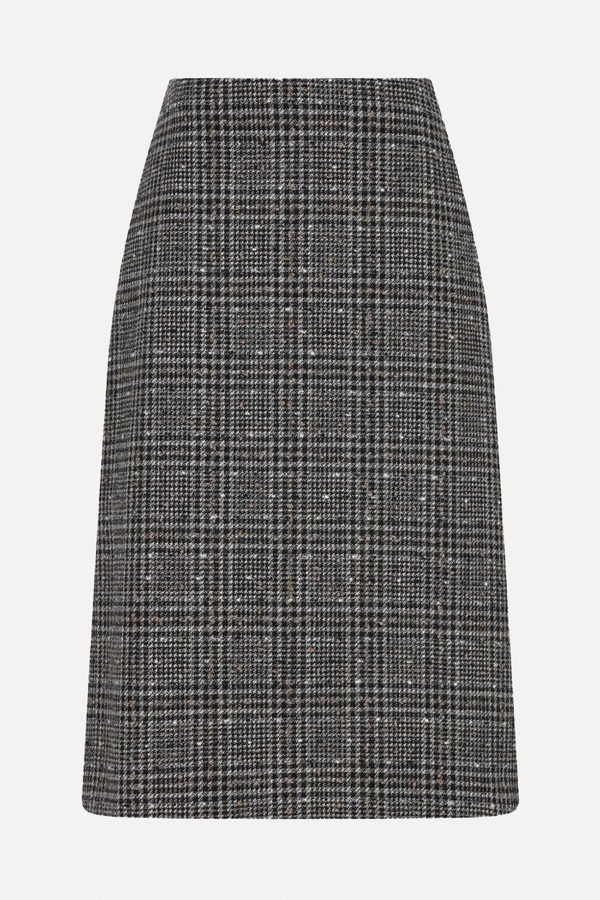 Checked Tweed Skirt from Fendi 