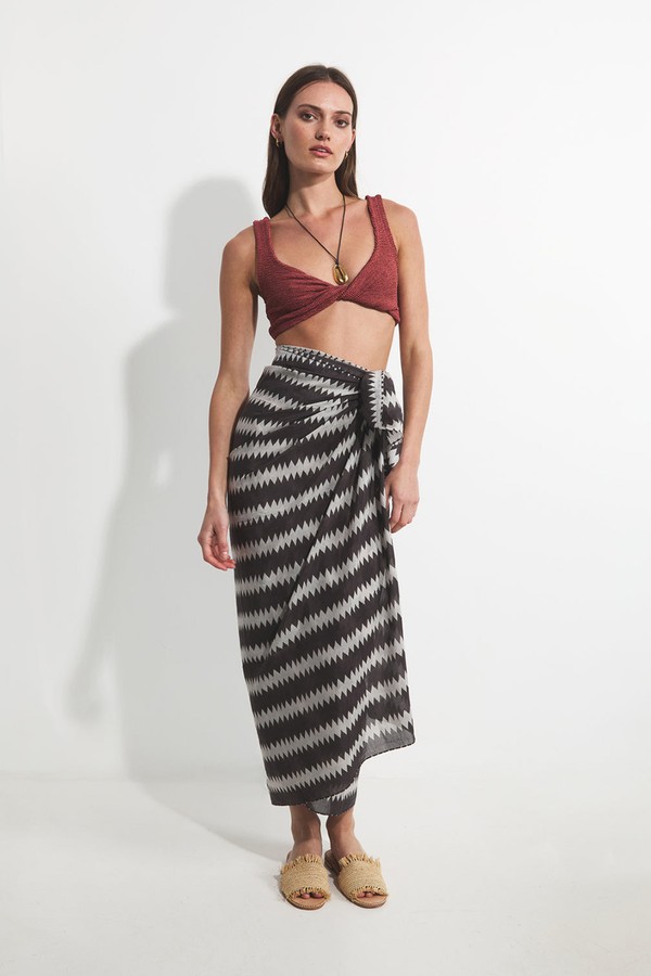 Limpopo River Silk Cotton Sarong from Kitani