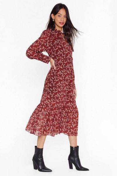 Garden Party Floral Midi Dress