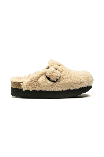 Boston Big Buckle Shearling Slippers from Birkenstock