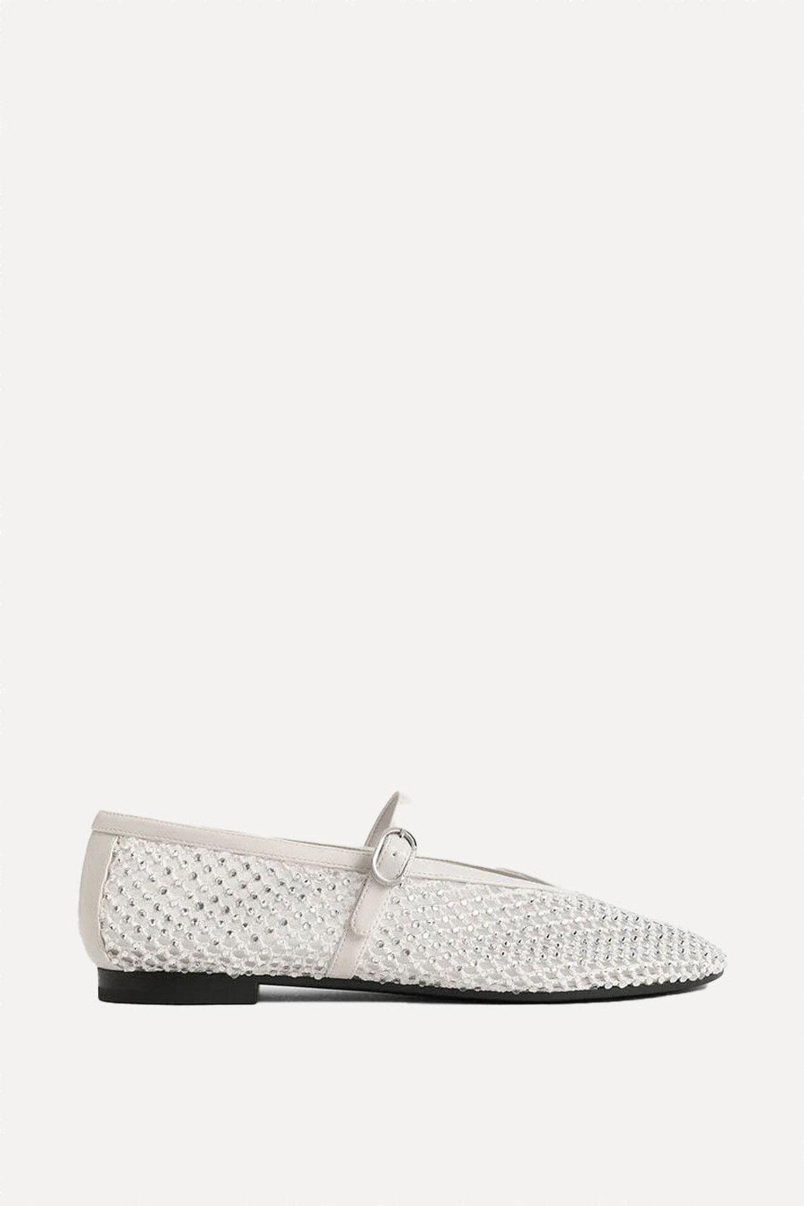 Maggie Mesh Crystal-Embellished Mary Janes from Charles & Keith