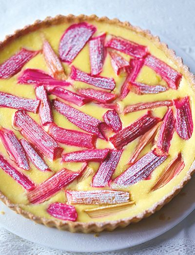 Rhubarb & Ricotta Tart