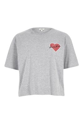 Grey ‘Heartbreaker’ Patch T-Shirt