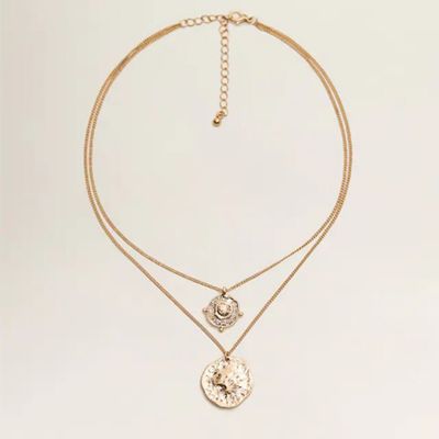 Coin Waterfall Necklace from Mango