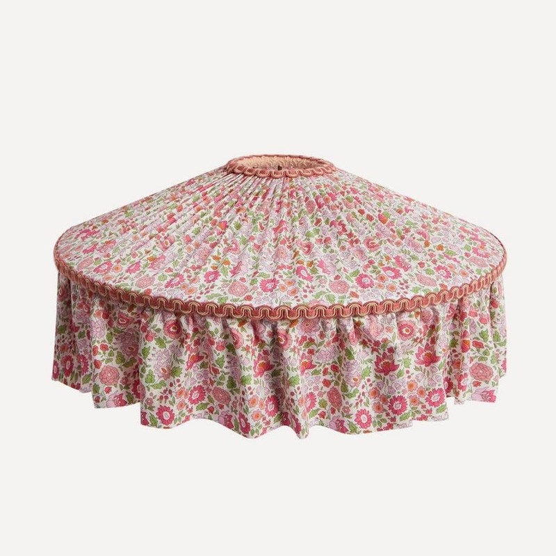 D’Anjo Pink Tiffany Ruffle Lampshade from Coco & Wolf X BeauVamp