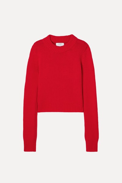 Mini Marin Cropped Wool & Cashmere-Blend Sweater from La Ligne