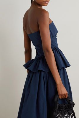 Andres Strapless Ruffled Cotton-Canvas Top, £520 | Molly Goddard