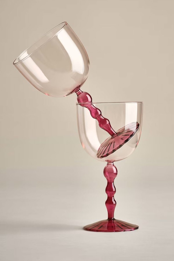 Set of 2 Deco Gin Glasses