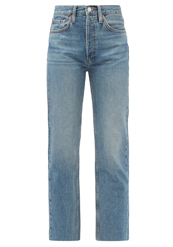 High-Rise Straight-Leg Jeans from Re/Done