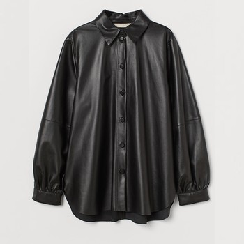 Voluminous Leather Shirt from H&M