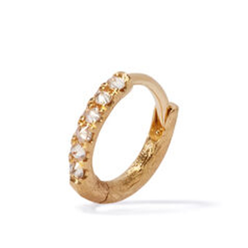 Dusty Diamonds 18ct Gold Diamond 10mm Hoop from Annoushka