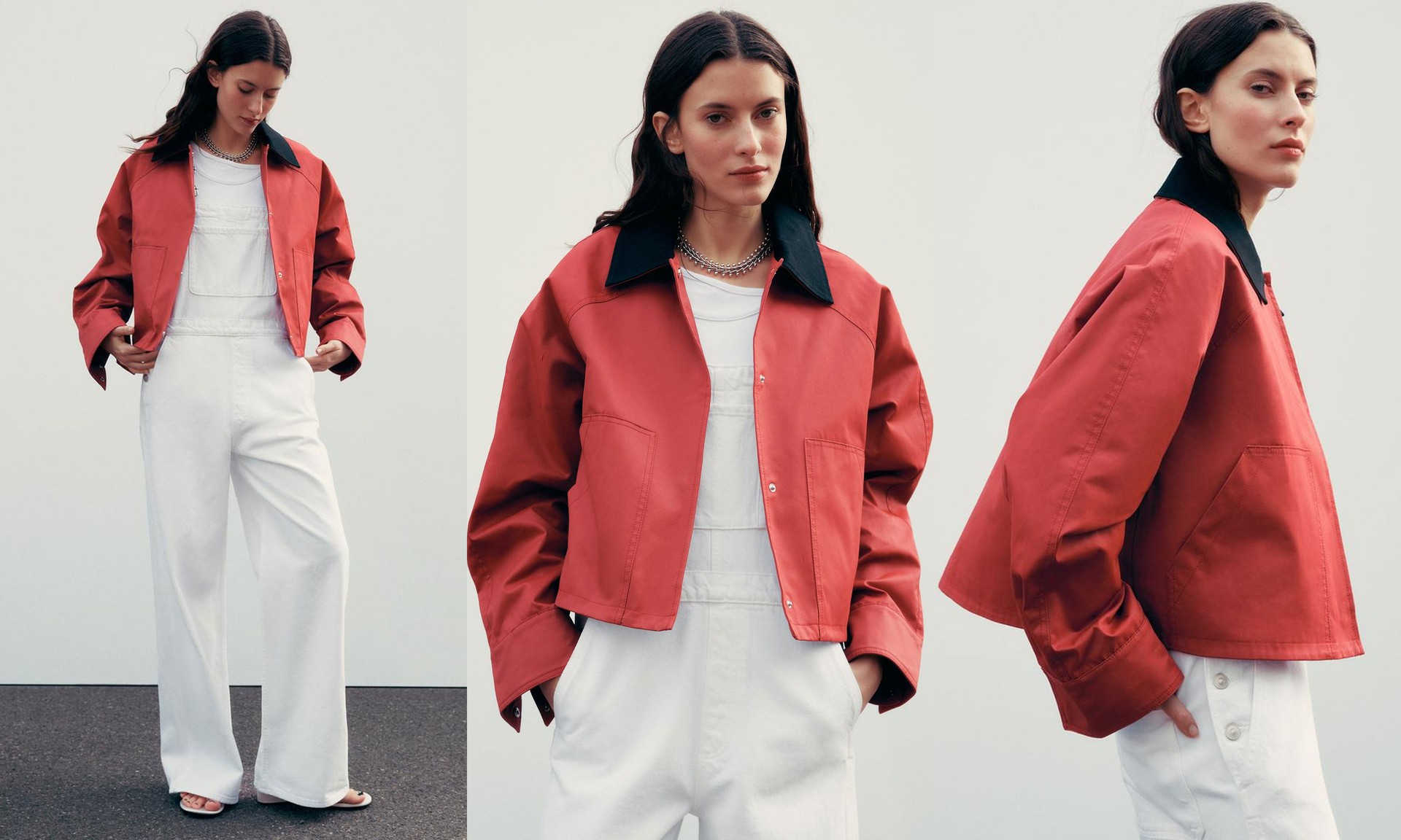 Waxed Jacket With Contrast Collar from Zara