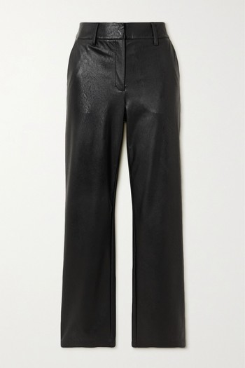 Faux Stretch-Leather Straight-Leg Pants from Commando