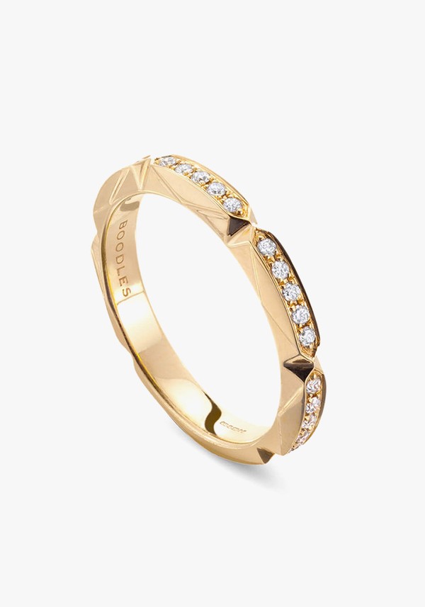 Jazz Yellow Gold Diamond Ring