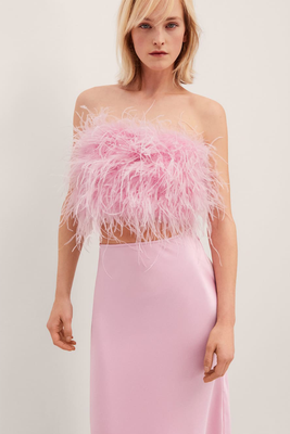 Feather Bandeau-Style Top from Mango
