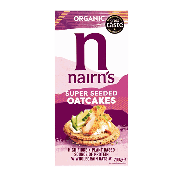 Organic Super Seeded Flaxseed, Chia & Sunflower Oatcakes from Nairns