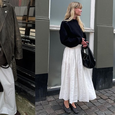 The Hot Prod: Full White Cotton Skirts 