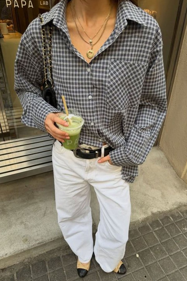 Oversized Checked Shirt