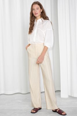 Linen Blend Trousers from & Other Stories