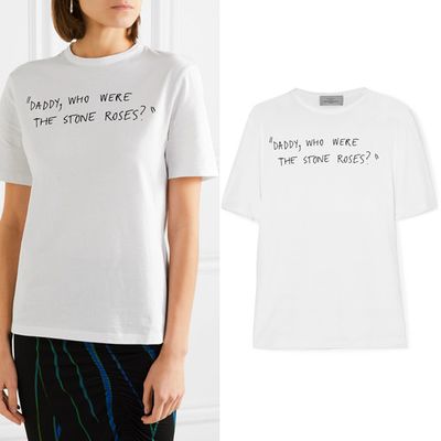 Doreen Printed Organic Cotton Jersey T-Shirt from Preen