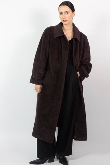 Vintage Lama Wool Mix Coat