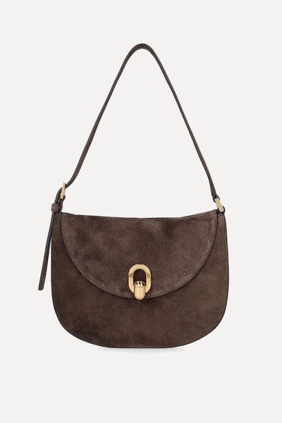 Tondo Suede Hobo Shoulder Bag  from Savette