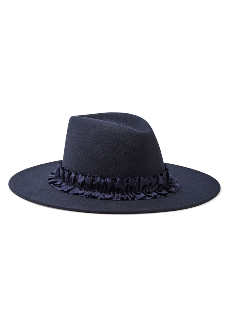 Harlowe Wool-Felt Fedora from Eugenia Kim