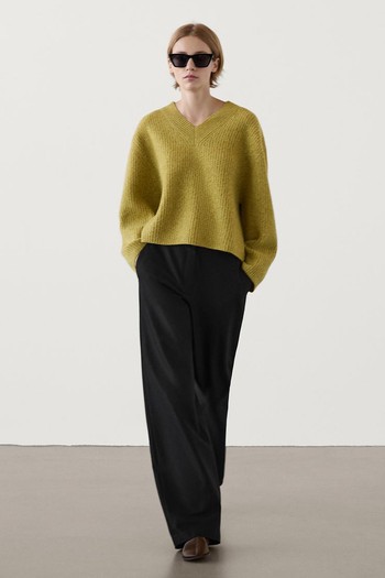 Sweater With Wide V-Neck from Massimo Dutti