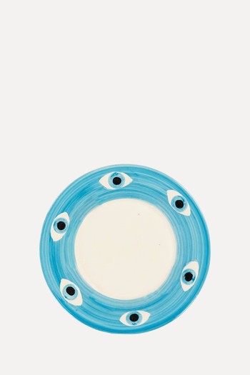 Spirit Eye-Pattern Earthenware Breakfast Plate from Anna + Nina