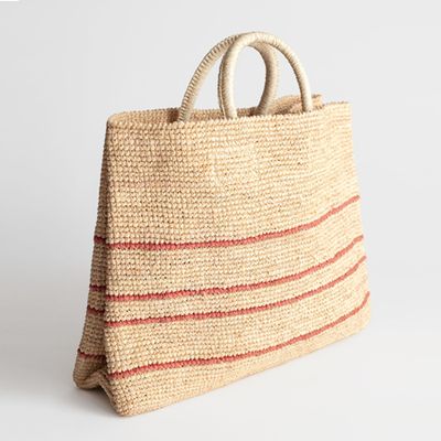 Large Woven Straw Tote from & Other Stories 