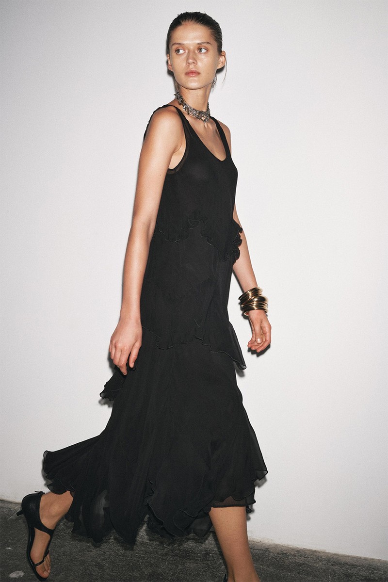 Long Ruffled Dress