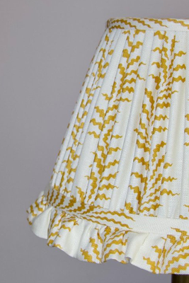 Bespoke Gathered Lampshade With A Frill from Imogen Pope