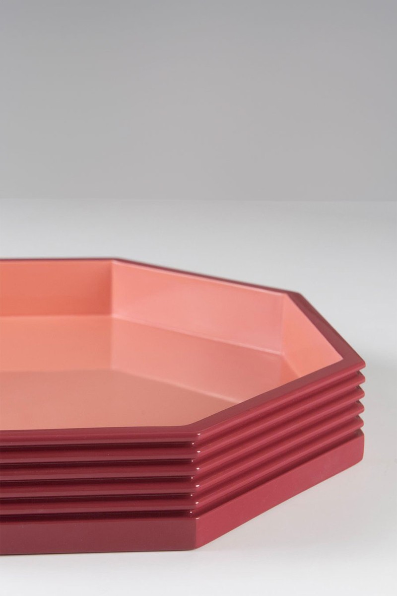 Octagonal Lacquer Tray from Georgie Wykeham Designs