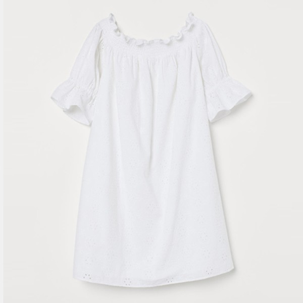 Off-The-Shoulder Cotton Dress from H&M