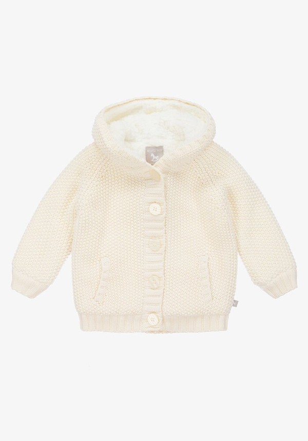 Ivory Knitted Pram Coat from The Little Tailor