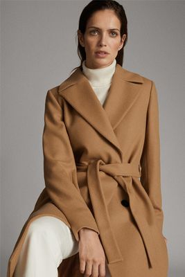 Wool Dressing Gown Coat from Massimo Dutti